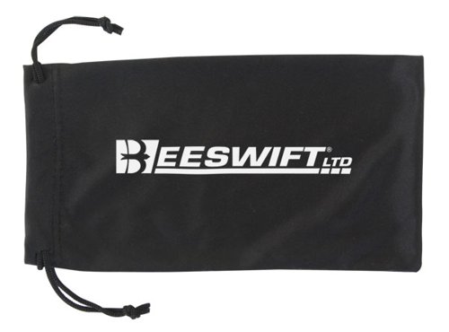 Black microfibre bag for storing all types of spectacles.