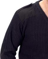 Beeswift Acrylic Mod V-Neck Sweater Black S