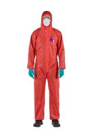 ANSELL ALPHA-TEC 1500 COVERALL RED MODEL 138 SIZE MED GLOVE