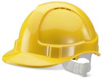 Beeswift Economy Vented Safety Helmet Yellow 