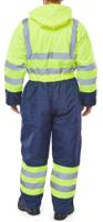 Beeswift Two Tone Hiviz Thermal Waterproof Coverall Saturn Yellow / Navy L