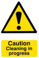 Beeswift B-Safe Caution Cleaning In Progress Sign 
