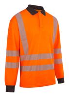 High Visibility Arc Flash Polo Shirt Orange 2XL