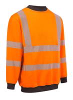 High Visibility Arc Flash Sweatshirt Orange 2XL