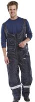 Beeswift Coldstar Freezer Bib Trousers Navy Blue S