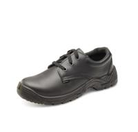 Beeswift S1P Smooth Leather Tie Safety Shoes Black