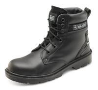 Beeswift S1P Smooth Leather 6 Inch Safety Boots Black
