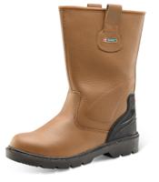Beeswift S1P Premium Rigger Safety Boots Tan