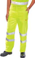 Beeswift Hi Vis Anti Static Fire Retardant Trousers En471 Saturn Yellow