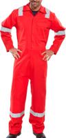 Beeswift Fire Retardant Nordic Design Boilersuit Red 36