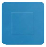 Hygio Detectable Square Plasters 100 Blue  (Box of 100)