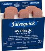Salvequick Waterproof Plasters Refill Pack 6X45 Plasters  (Box of 6)