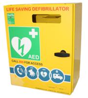 Click Medical Defibrillator Stainless Steel Cabinet No Lock & Electrics 