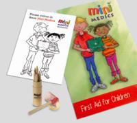 Click Medical First Aid For Children Pack With Coloured Pencils 