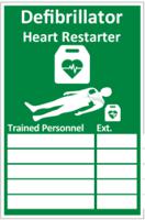 Click Medical Aed Trained Personnel Sign Green 20X30cm