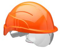 Centurion Vision Plus Safety Helmet Integrated Visor Orange 