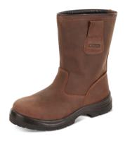 Beeswift S3 PU/Rubber Rigger Safety Boots Brown