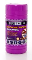 Dirteeze Rough And Smooth Wipes (Tub Of 80) 