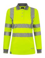 Envirowear Recyclable Womens Hi Vis L/S Polo Shirt Sy 06 (XS)