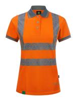 Envirowear Recyclable Womens Hi Vis S/S Polo Shirt Or 06 (XS)