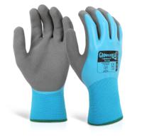 Glovezilla Latex F/C Water Resistant Glove Blue (Pack of 10)