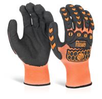 Glovezilla Sandy Nitrile Coated Glove Orange (Pair)