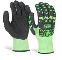 Glovezilla Foam Nitrile Coated Glove Green (Pair)