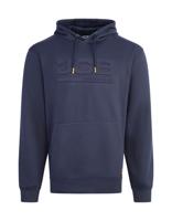 JCB Unisex Embossed Hoody Navy 2XL