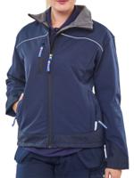Beeswift Ladies Soft Shell Jacket Navy Blue L