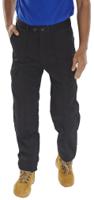 Beeswift Poly Cotton Work Trousers Black 28