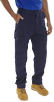 Beeswift Poly Cotton Work Trousers Navy Blue 28