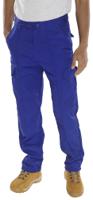 Beeswift Poly Cotton Work Trousers Royal Blue 30