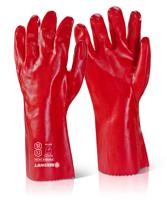Beeswift PVC Gauntlet Red 14in (Pack of 10)