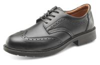 Beeswift S1 Brogue Tie Safety Shoes Black