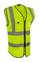 Beeswift Womens Hi-Vis Exec Waistcoat Yellow 3XL (18)