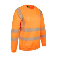 Beeswift Womens sweatshirt fluorescent orange 3XL (18)