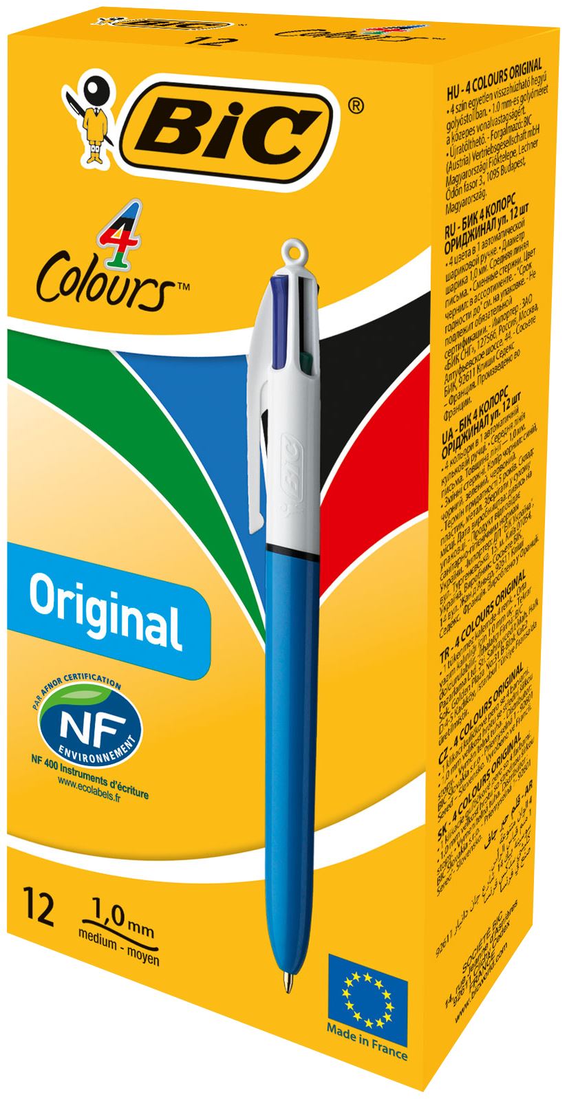 Bic 4 Colour Ballpen, medium Box12