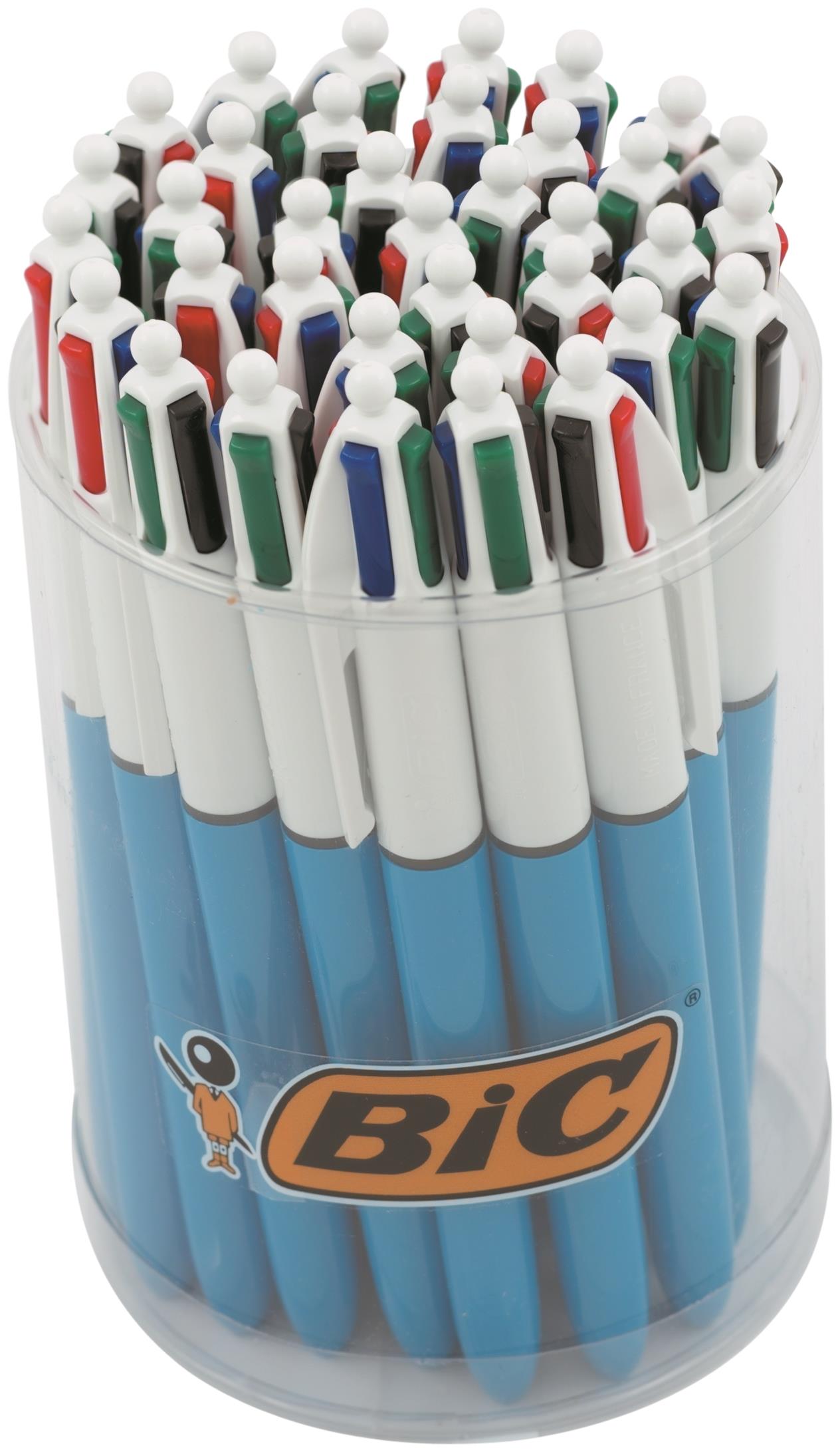 Bic 4 Colour Ballpen Med tub 36