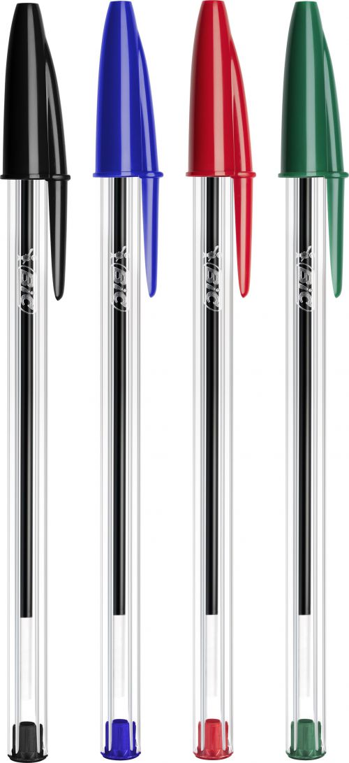 Bic Cristal Ballpoint Pen Medium Assorted (Pack of 10) 830865