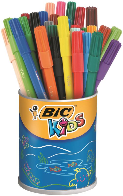 Bic Kids Visa Felt Pens Ultra Fine Tip Assorted (Pack of 36) 829012 Fineliner & Felt Tip Pens BC05180