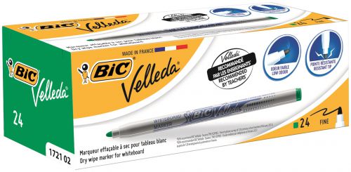 Velleda 1721 Wbrd Marker Pen 1.2mm Gn Bx24