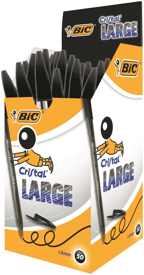 BIC Cristal Large Ballpoint Pen Black 880648