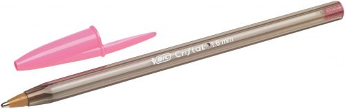 Bic Cristal Fun Ballpoint Pen 1.6mm Tip 0.42mm Line Pink (Pack 20) - 929056 Bic