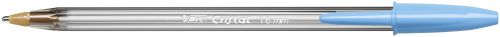 Bic Cristal FUN Turquiose 1.6mm Ballpoint Pen (Pack 20) 929074 Ballpoint & Rollerball Pens 78149BC