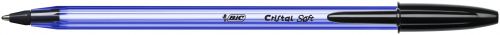 Bic Cristal Soft Ballpoint Pen 1.2mm Tip 0.35mm Line Black (Pack 50)  | County Office Supplies