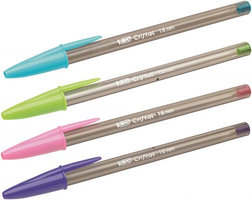 Bic Assorted Cristal Large Ballpoint Pen 1.6mm (Pack of 20) 895793