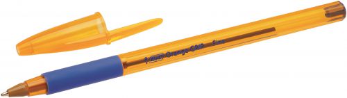 Bic Orange Cristal Grip Ballpoint Pen Blue (Pack of 20) 811926