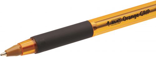 Bic Orange Cristal Grip Ballpoint Pen Black (Pack of 20) 811925