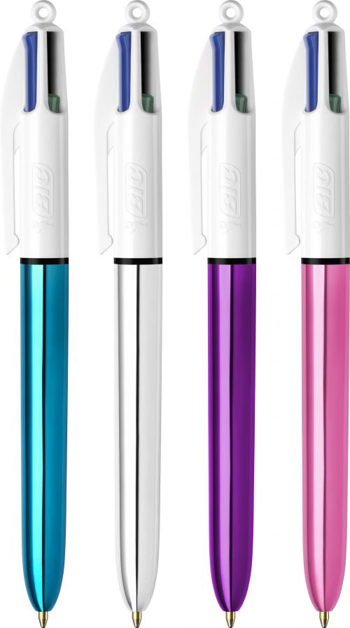 Bic 4 Colours Shine Blister 2+1 (Pack of 20) 902127