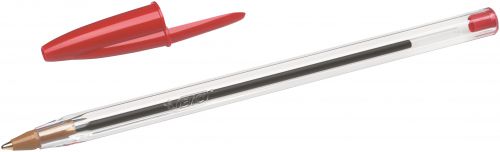 Bic Cristal Ballpoint Pen Medium Red (Pack of 50) 837361